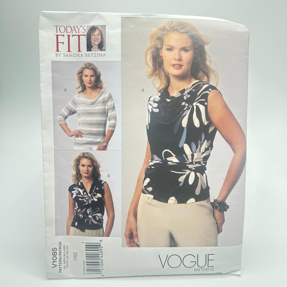 Vogue Patterns Misses Top OSZ V1085 Uncut Factory Folded
